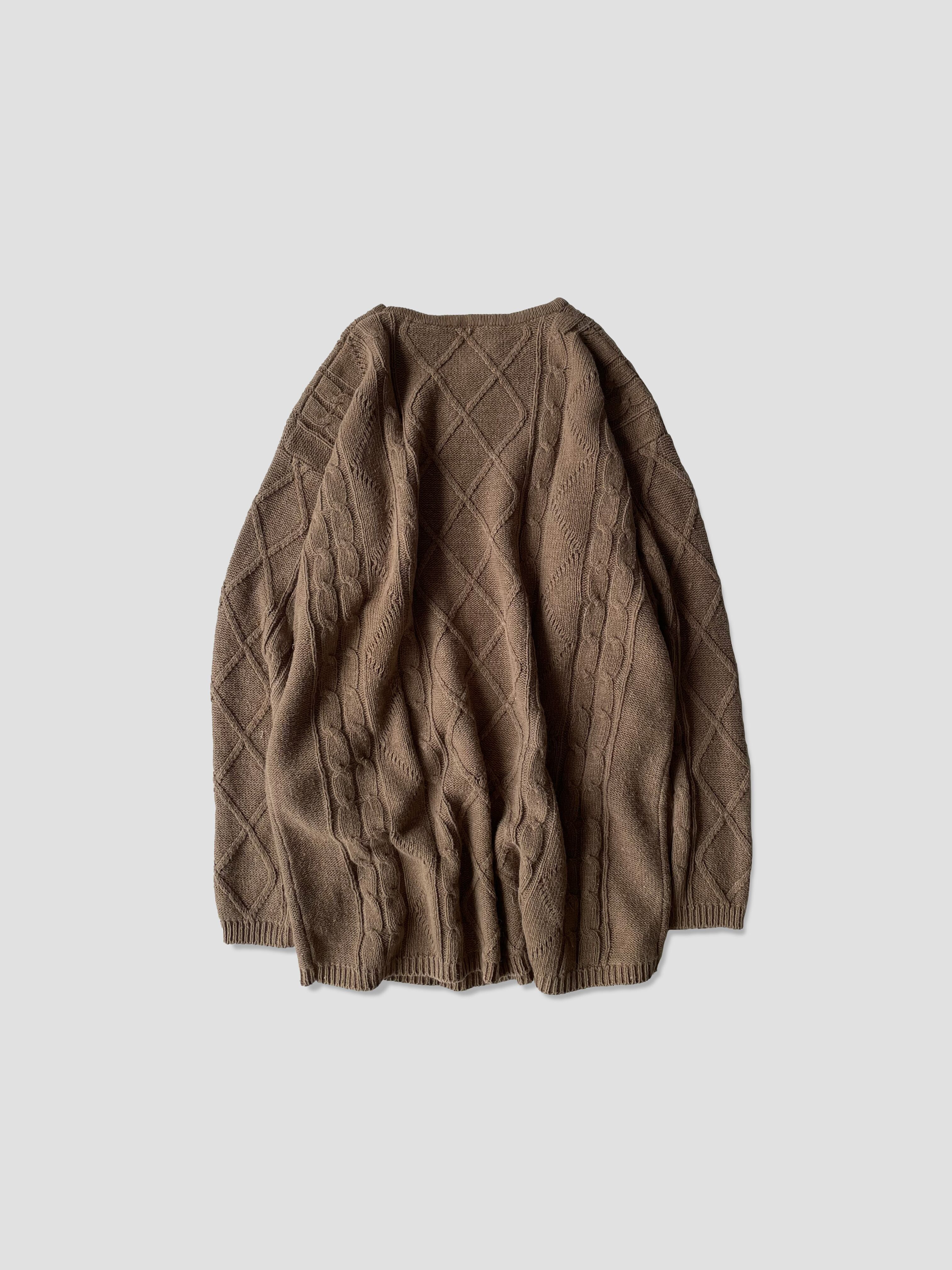 90s paul harris design cable knitted sweater | 岩切商店