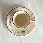 コーヒーカップ　KGリュネヴィル　カップソーサー　花柄　バラ　オールドストラスブール　12twev1-5