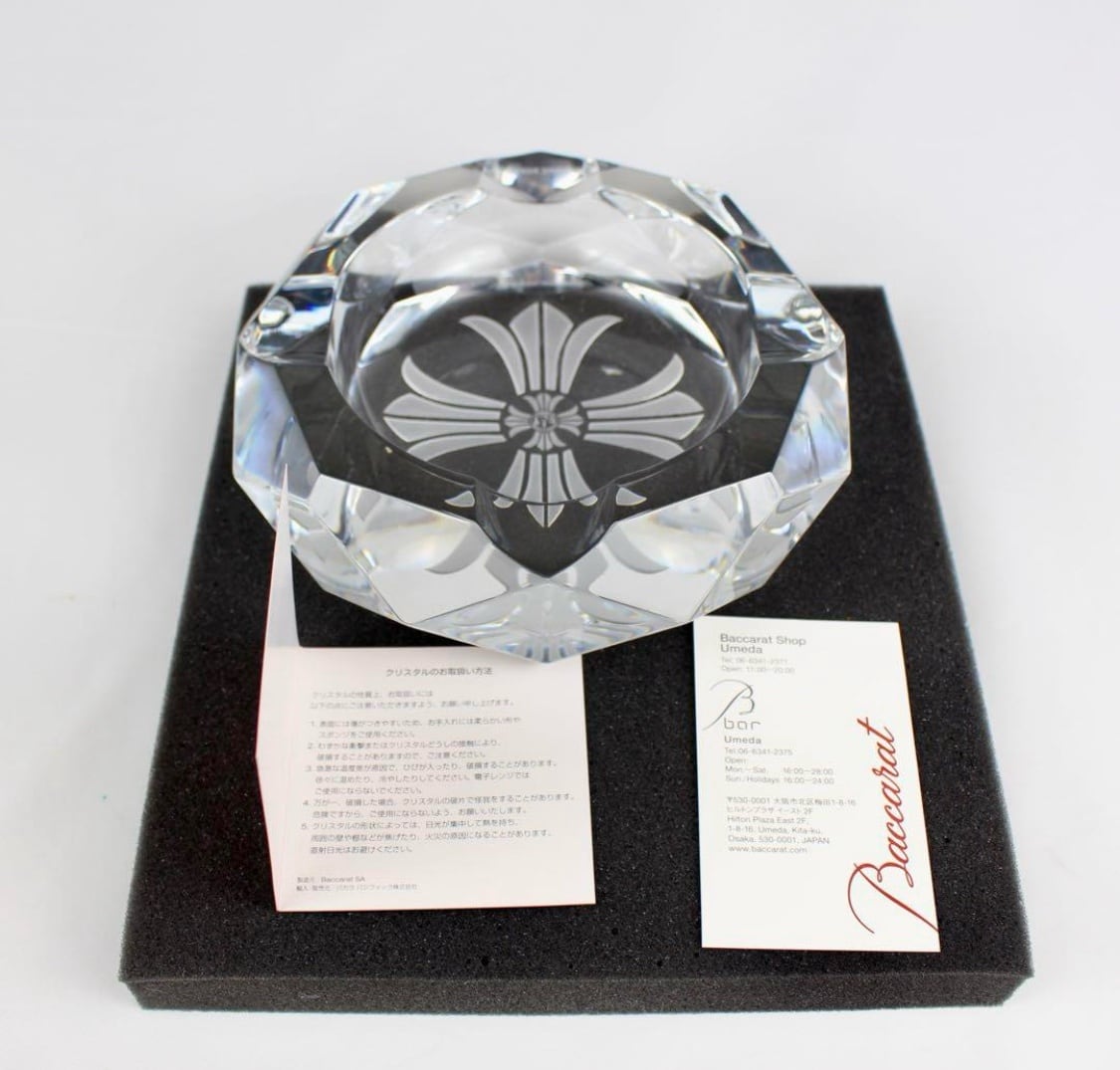 クロムハーツ×バカラ Baccarat CIGARETTE ASHTRAY CHROME HEARTS クロムハーツ × バカラ Baccarat CIGARETTE ASHTRAY