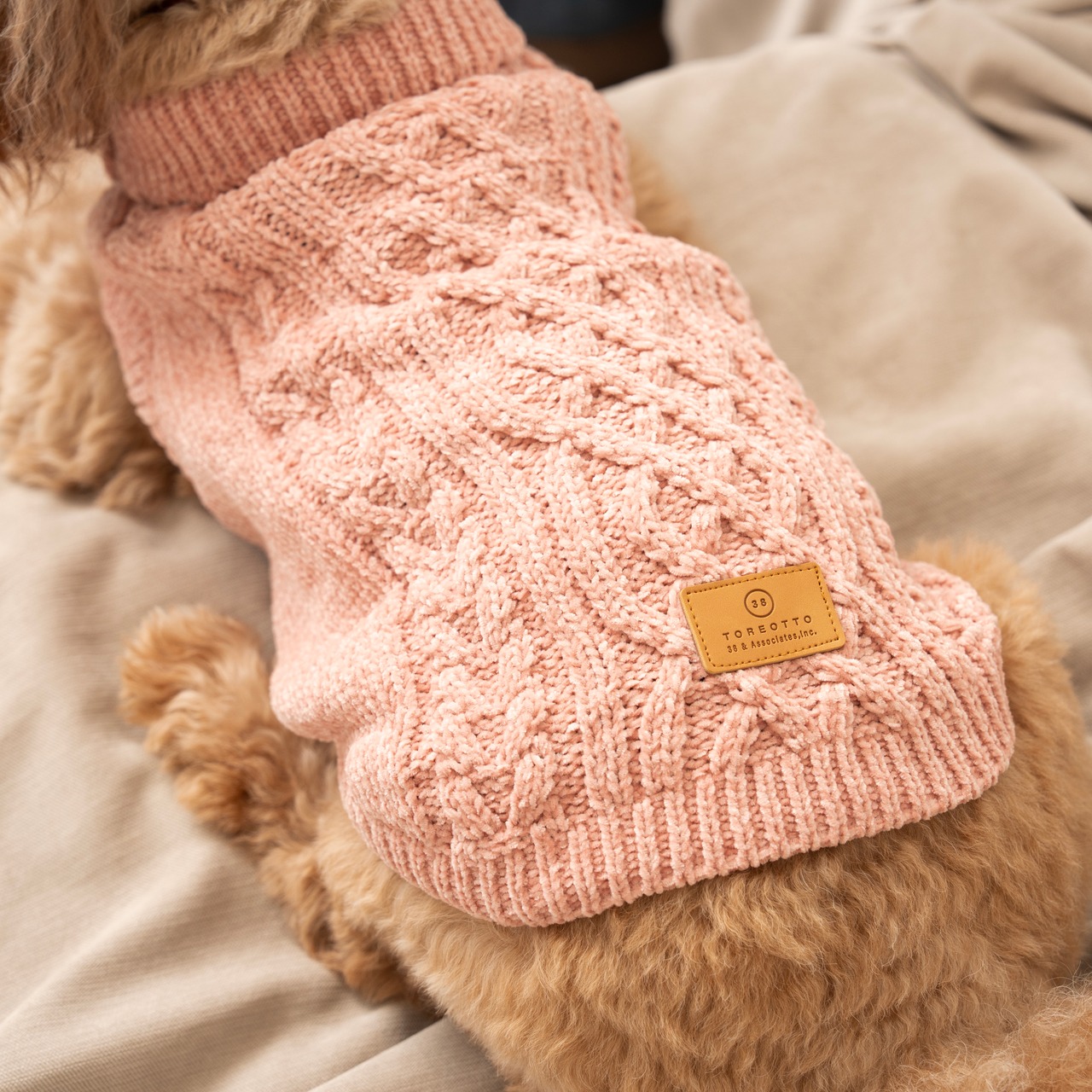 TOREOTTO38 DOG KNITVEST / PINK