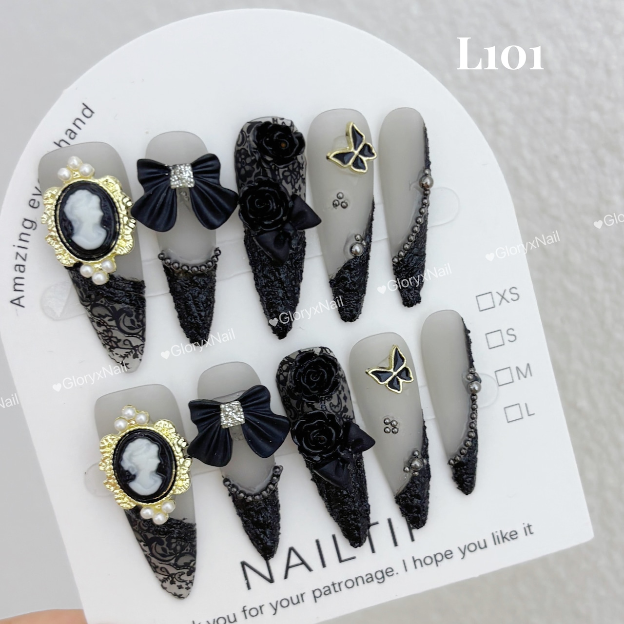 L101　ネイルチップ　サイズXS/S/M/L