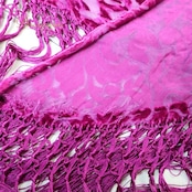 フラメンコ 衣装 ソニアジョーンズ SONIA JOHNES シージョ ピキージョ ベロア フレコ フリンジ レース 軽い ダンス パーティ 装飾 飾り 紫 パープル系 高級感 フェスティバル セレモニー 舞台衣装 ダンス衣装 おしゃれ コスチューム 高級感 薄手