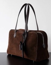 牛皮スエード革ハンドバッグ