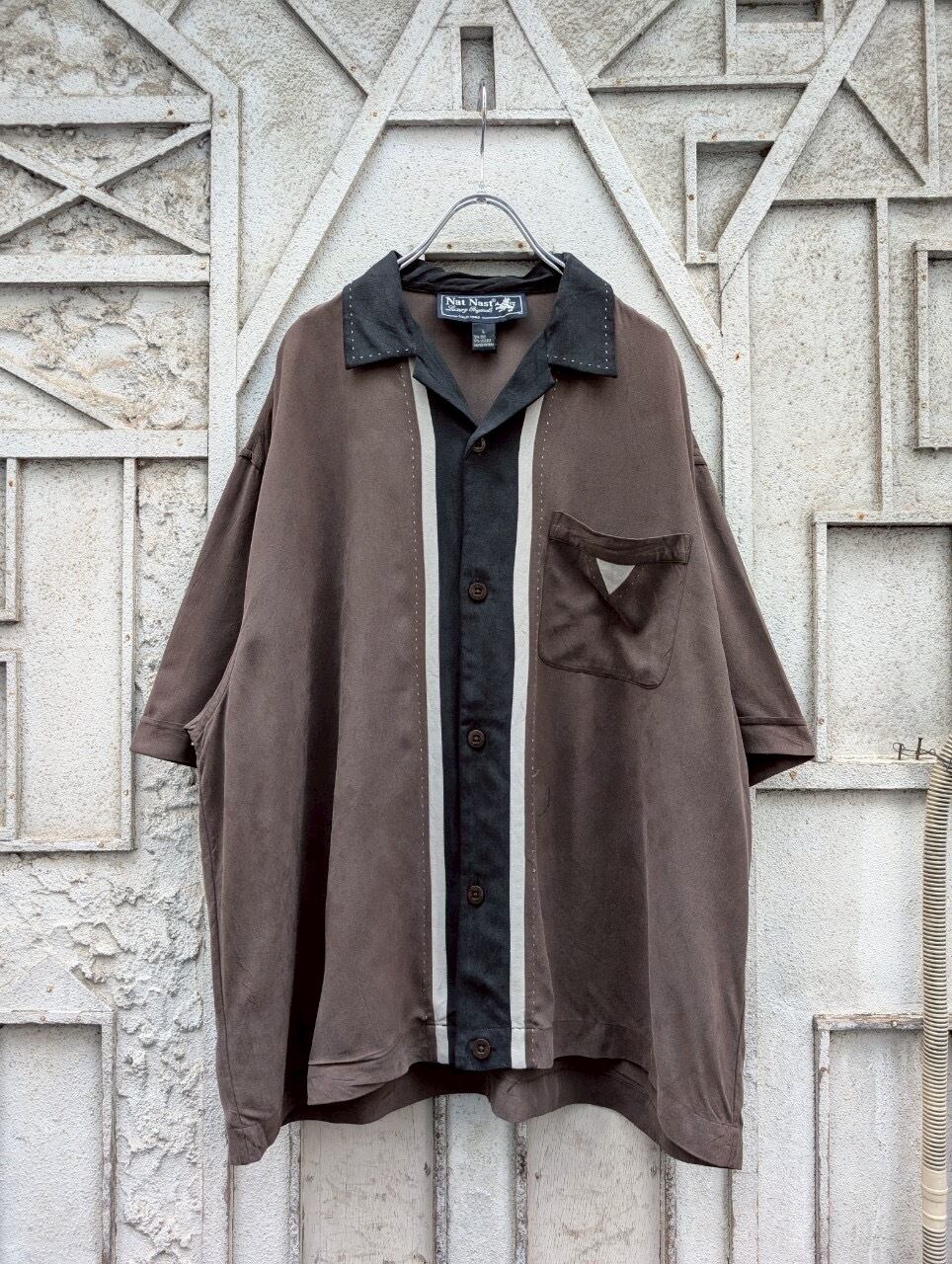"NAT NAST" open collar line shirt