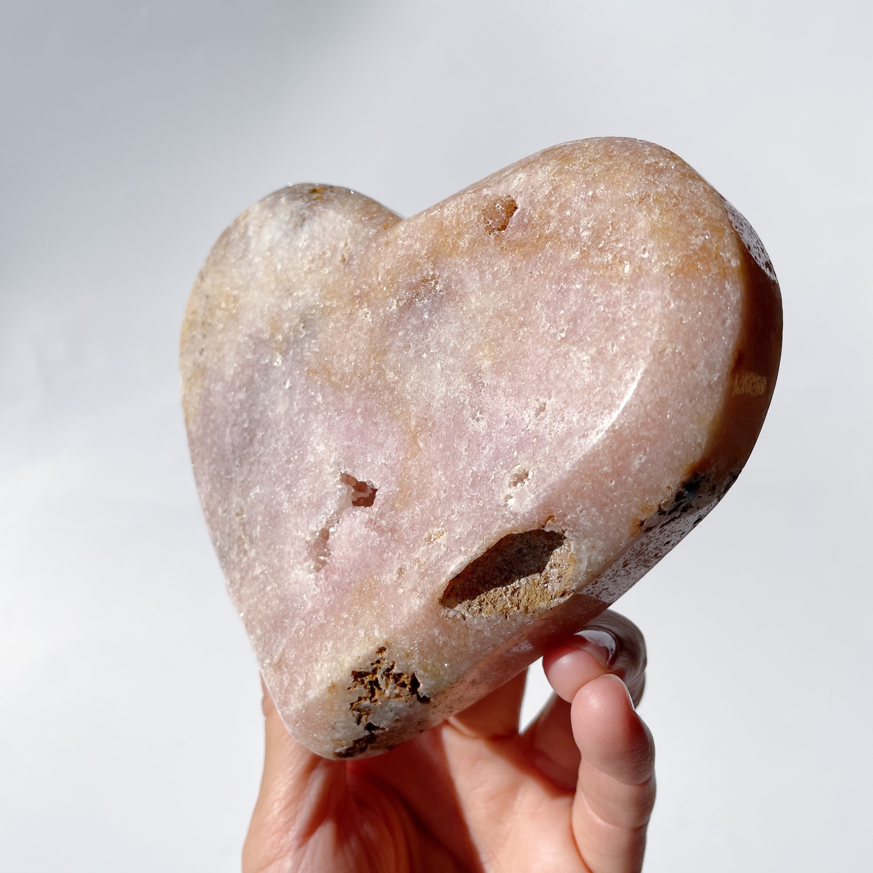 ピンクアメジスト ハート04◇ Pink Amethyst Heart ◇天然石