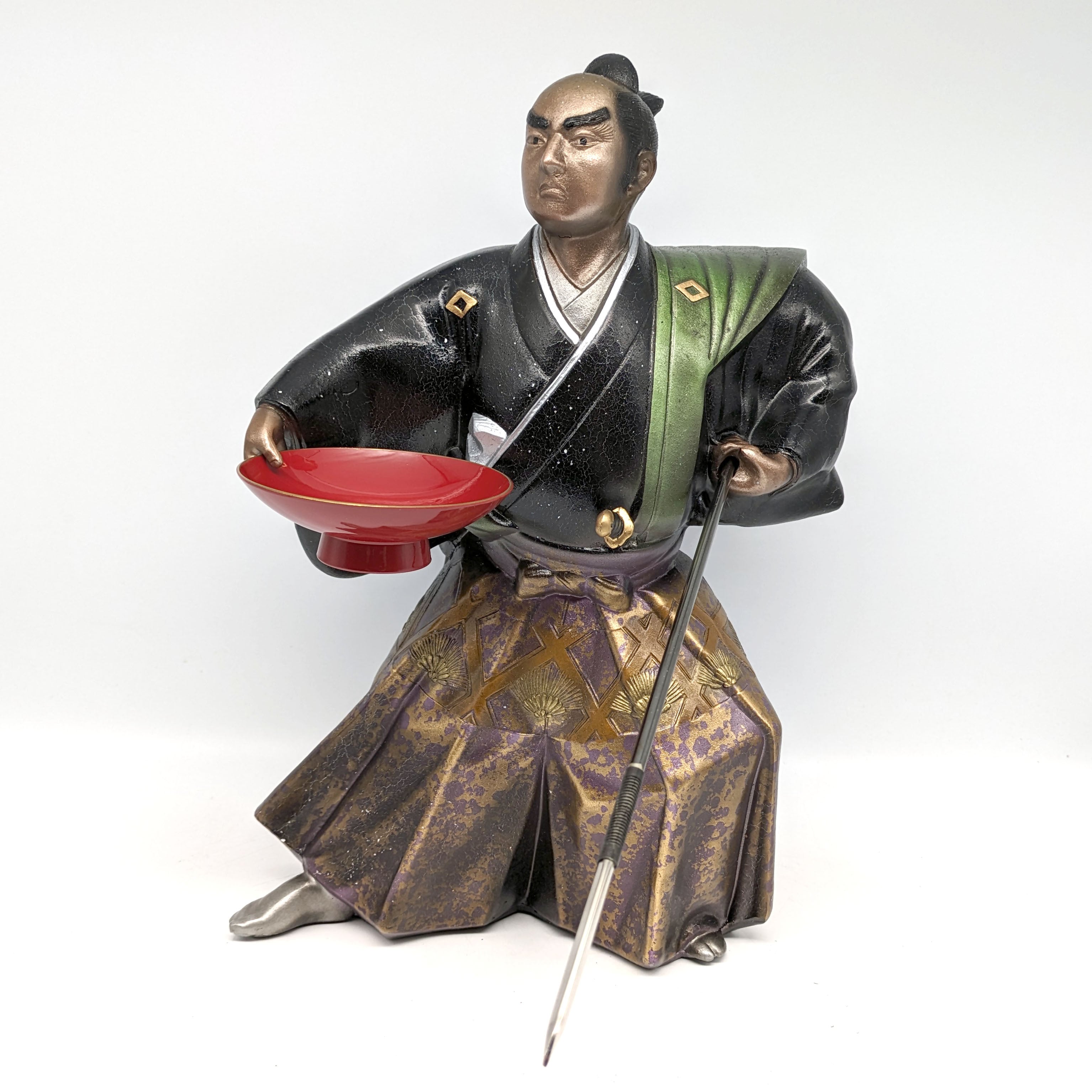 黒田武士人形・金属製・鋳物・美術置物・No.240606-35・梱包 黒田武士人形・金属製・鋳物・美術置物・No.240606-35・梱包