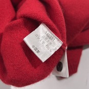 カシミヤ100% mei-mei メイメイ タートルネック ニット セーター M /レッド系 レディース 袖口ボタン