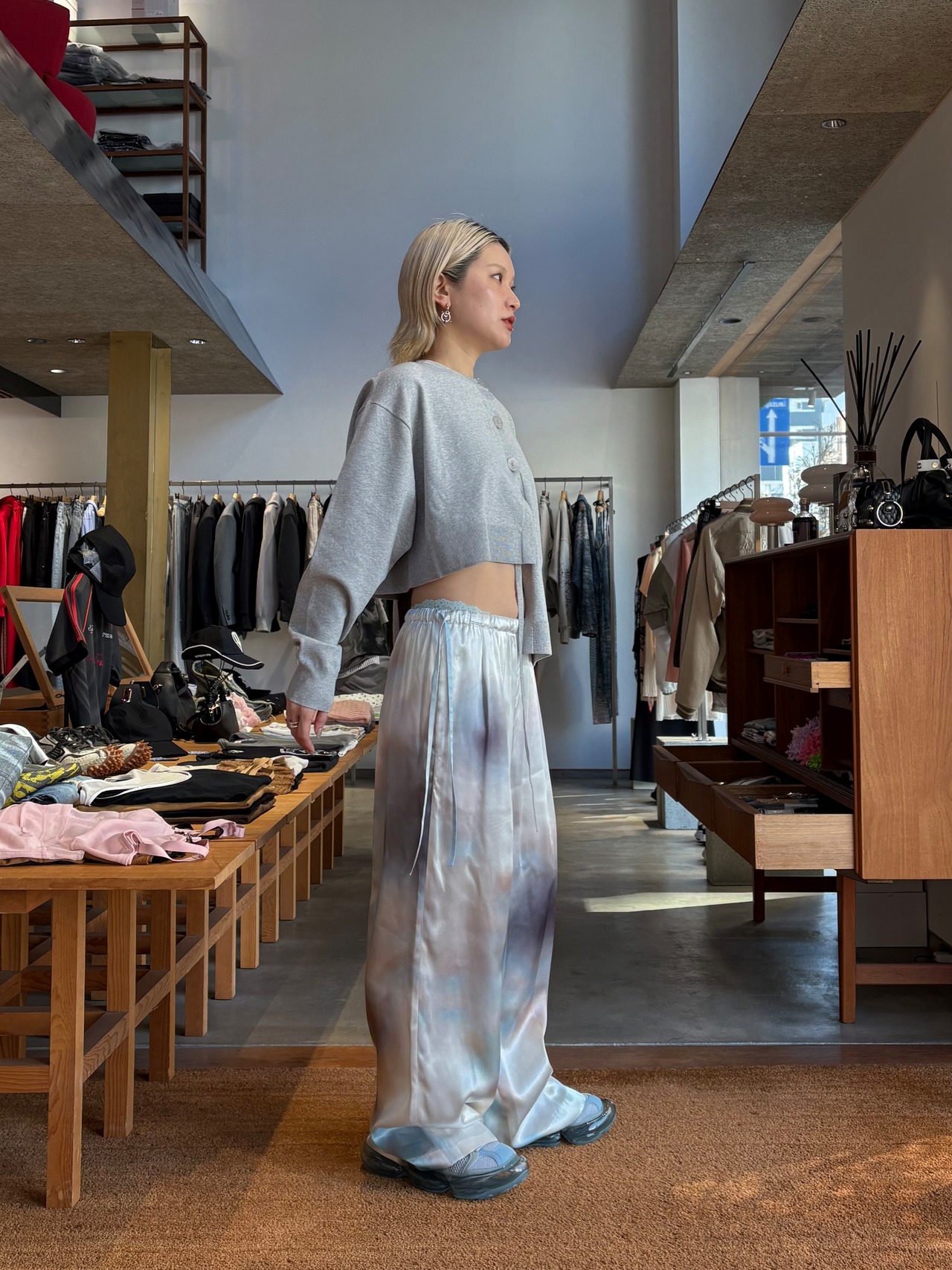 【26SS】nagonstans ナゴンスタンス / カーディガン アシンメトリー 長袖 / asymmetry cardigan - 3