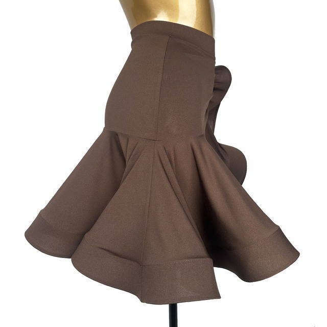 フリル ドレープ スリット ミモレ フレアスカート  ds1454