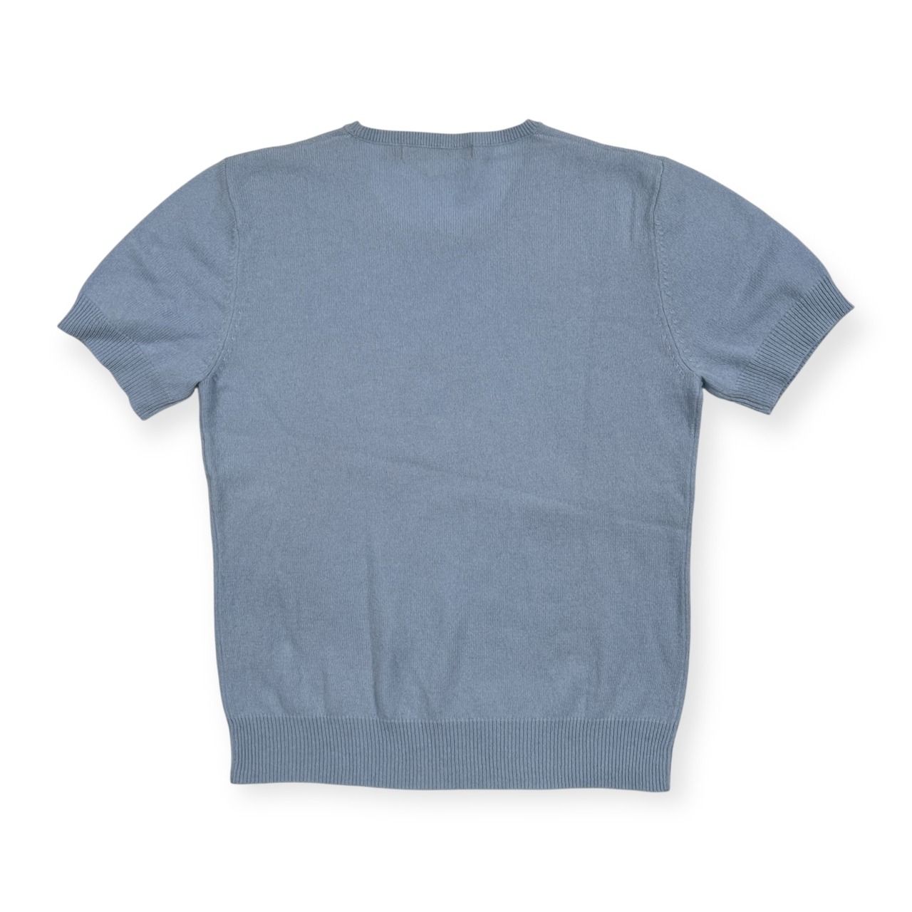 カシミヤ100% JODHPUR ジョードプル 半袖 カシミア ニット セーター サイズ 3 /水色/レディース/オールド/ビンテージ