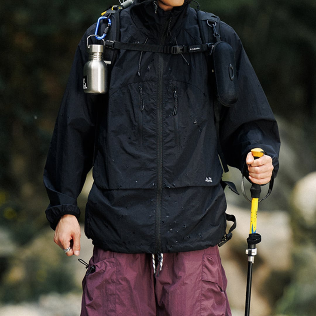 フード付きフロントジップ アウター A18865