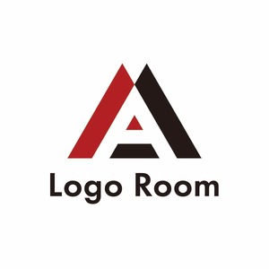 No496 Aのロゴ【アルファベット、A、赤、黒、シンプル、安定、格好良い、建築、建設、製造、設備、団体、企業】
