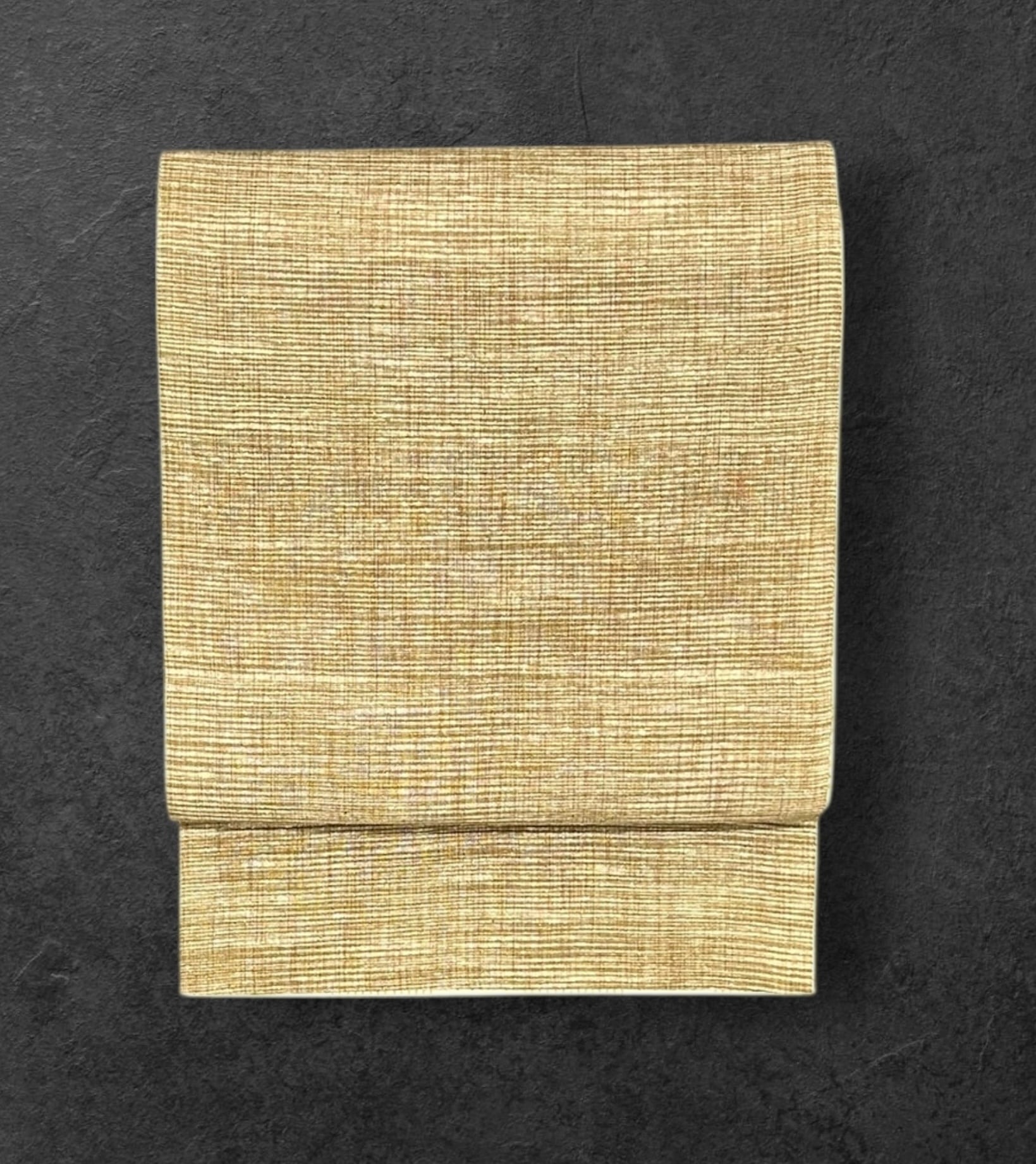 名古屋帯 ミンサー織 生成り色地 長さ 377㎝ Q4440 | 着物