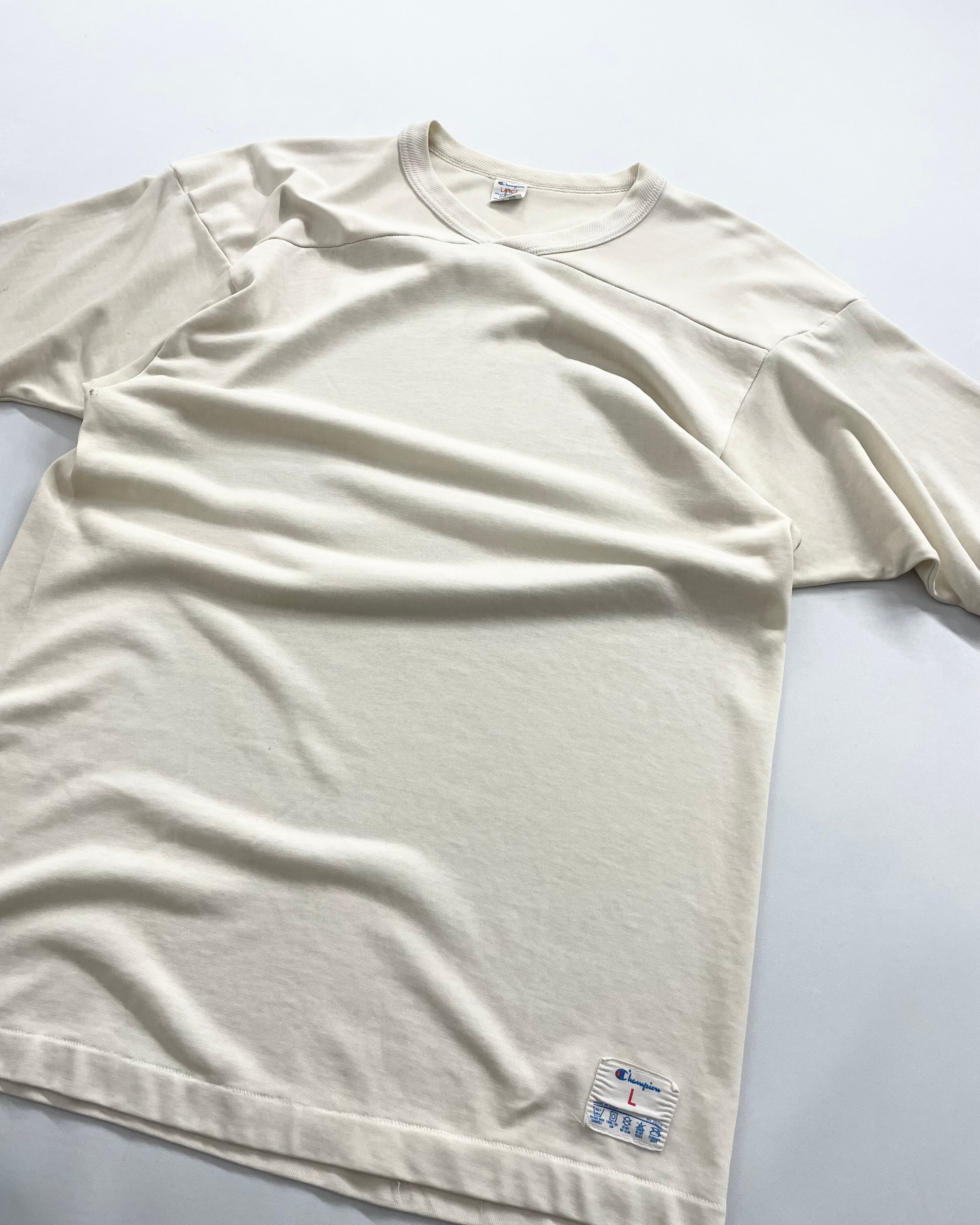 80s Champion Plain Football Tee USA製