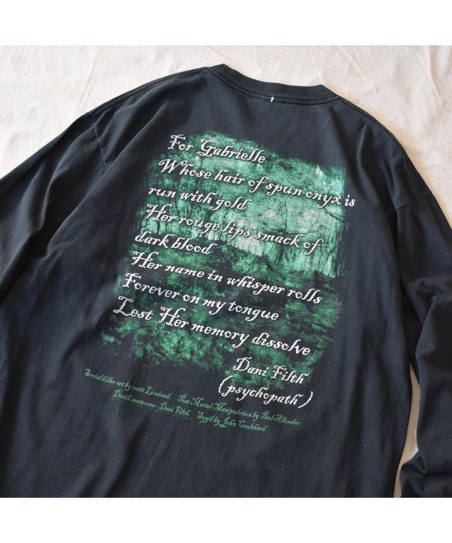 00's CRADLE OF FILTH ロングスリーブTシャツ メンズXL相当 ブラック