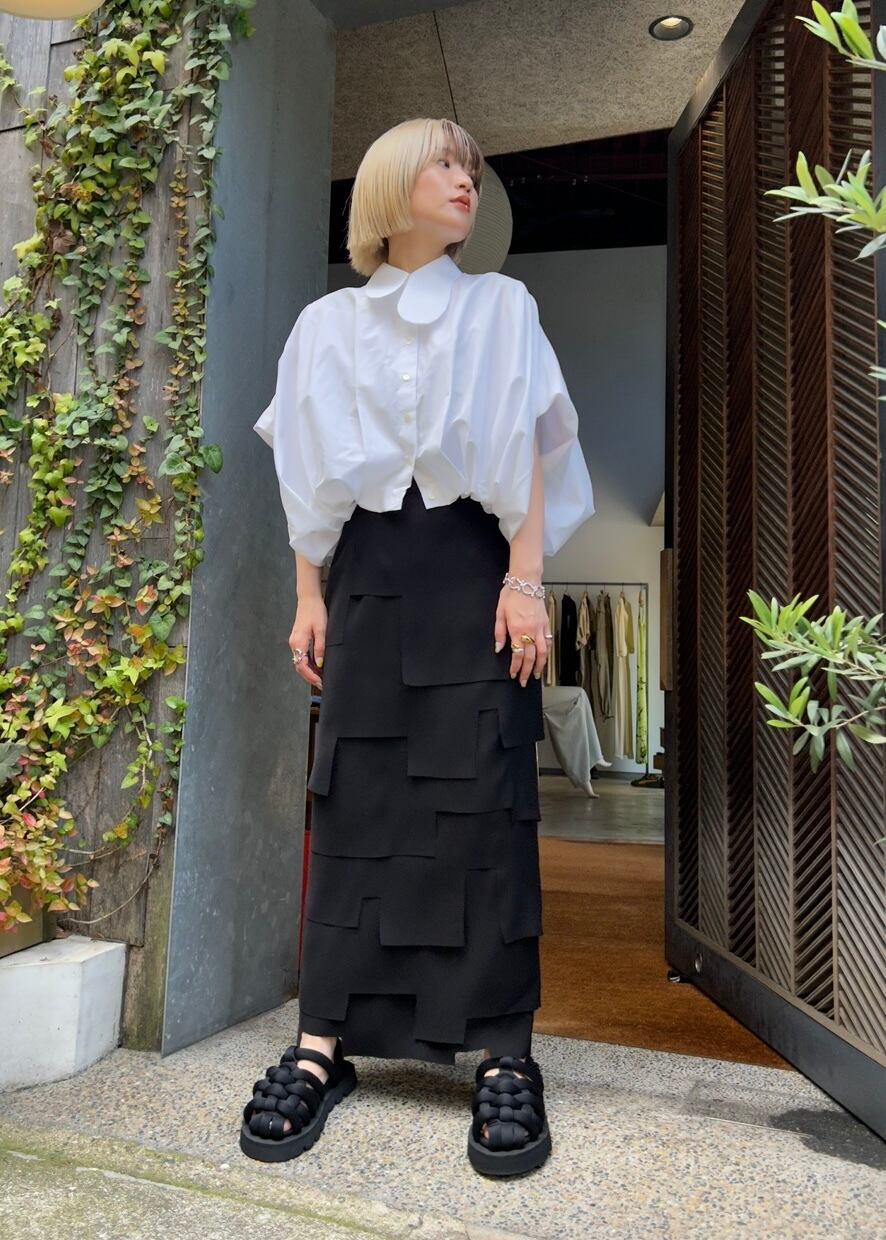 24AW】ENFOLD エンフォルド / SQUARE LAYERED-SKIRT | TRENTオンライン 