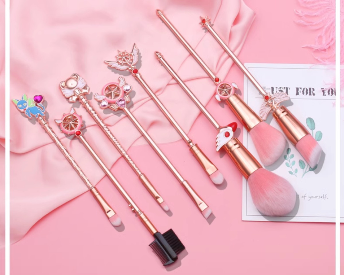 魔法のスティックメイクブラシセット8pcs/set | Lovely fluffy