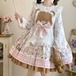メイド服♡重ね着風クマさんワンピース　wanpi158★
