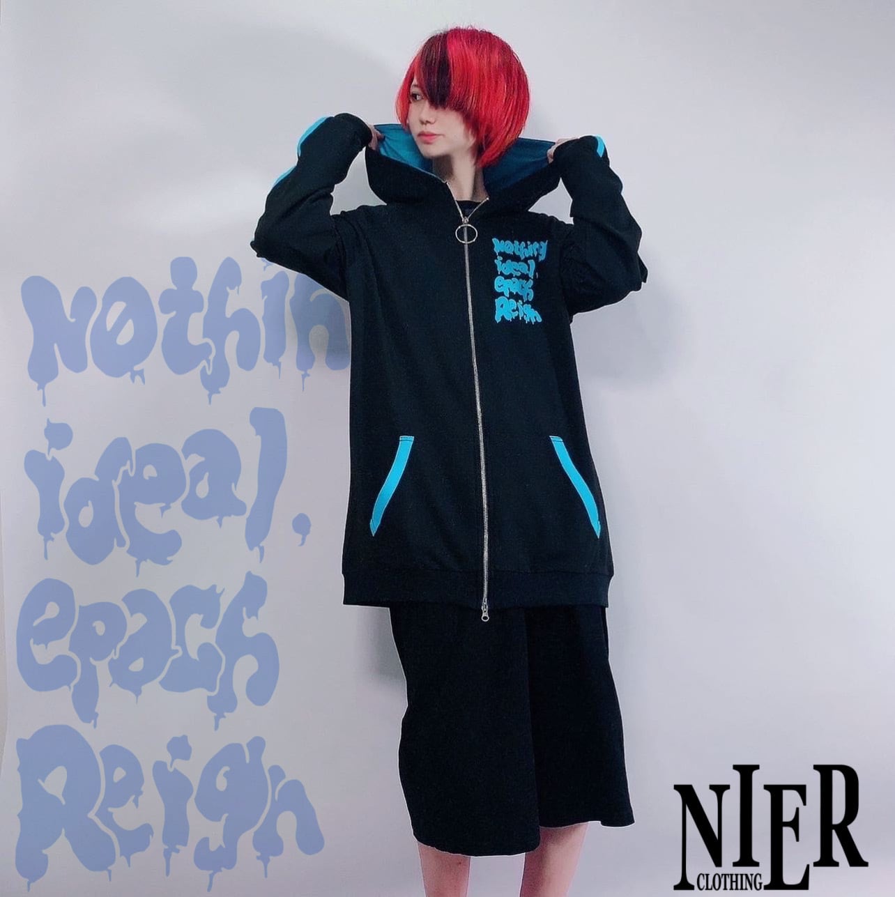 DOUBLE ZIP PARKA【LIGHT BLUE】 | NIER CLOTHING powered by BASE
