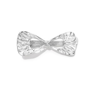 ヘアクリップ おしゃれ ハート フラワー リボン シンプル シルバー バレッタ