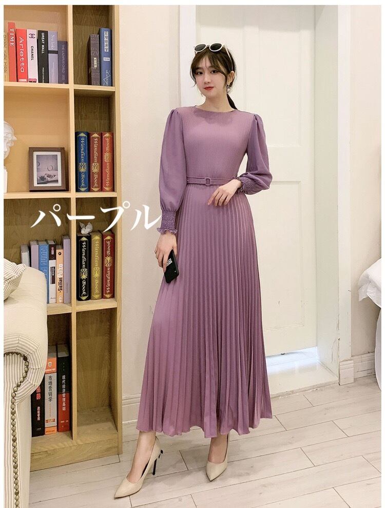 ロングプリーツワンピース 540 Ru Mint