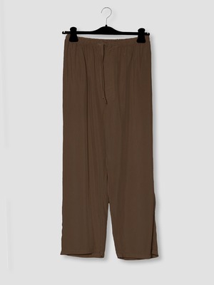 GABRIELA COLL GARMENTS　CUPRO DRAWSTRING TROUSERS　BROWN　S15-288