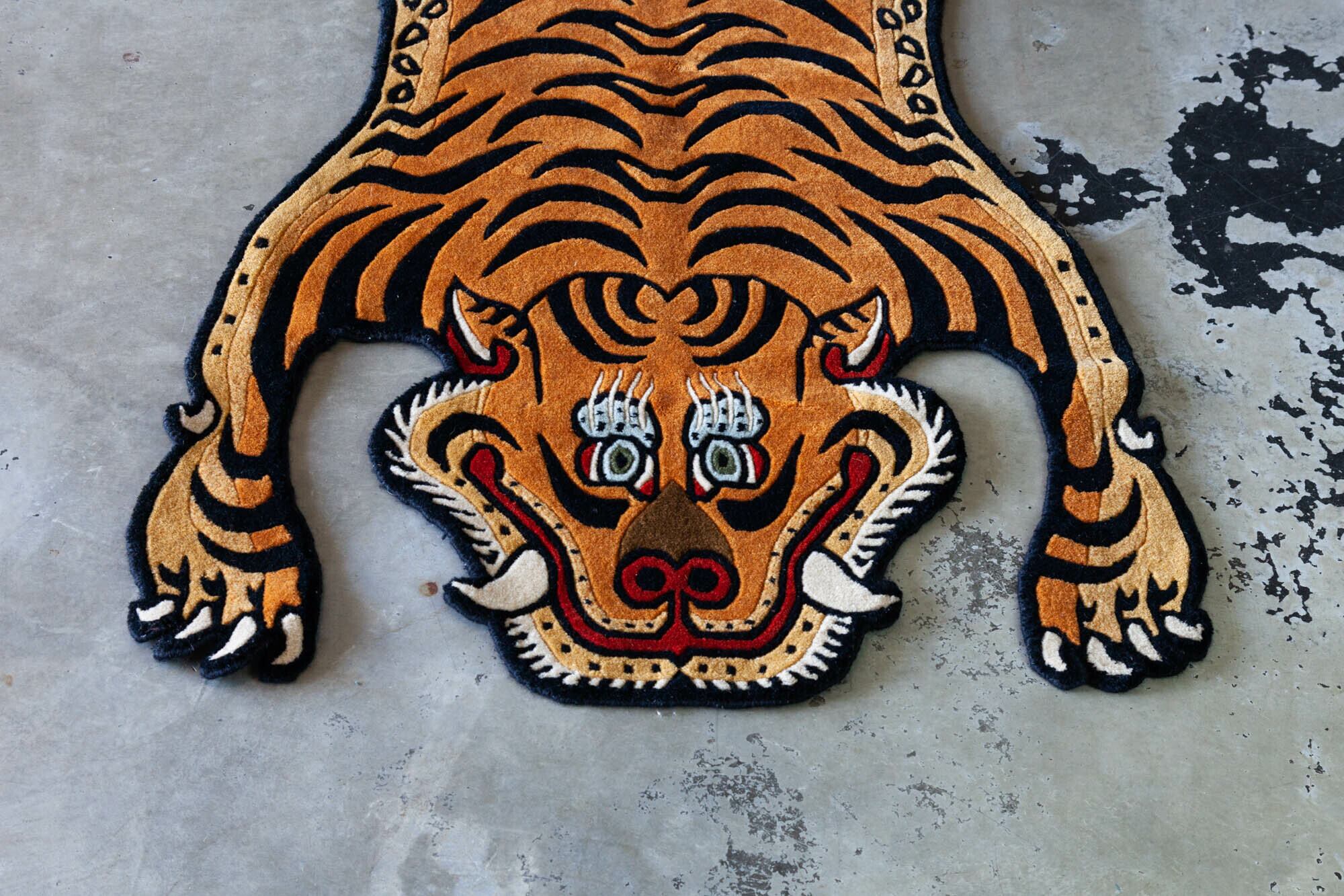 Tibetan Tiger Rug 《Mサイズ•プレミアムウール003》チベタンタイガー