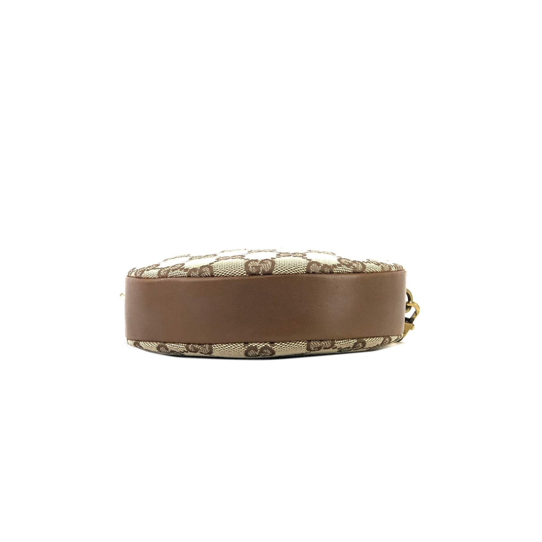 GUCCI グッチ ロゴプレート GGキャンバス レザー サークル GUCCI グッチ ロゴプレート GGキャンバス レザー サークル