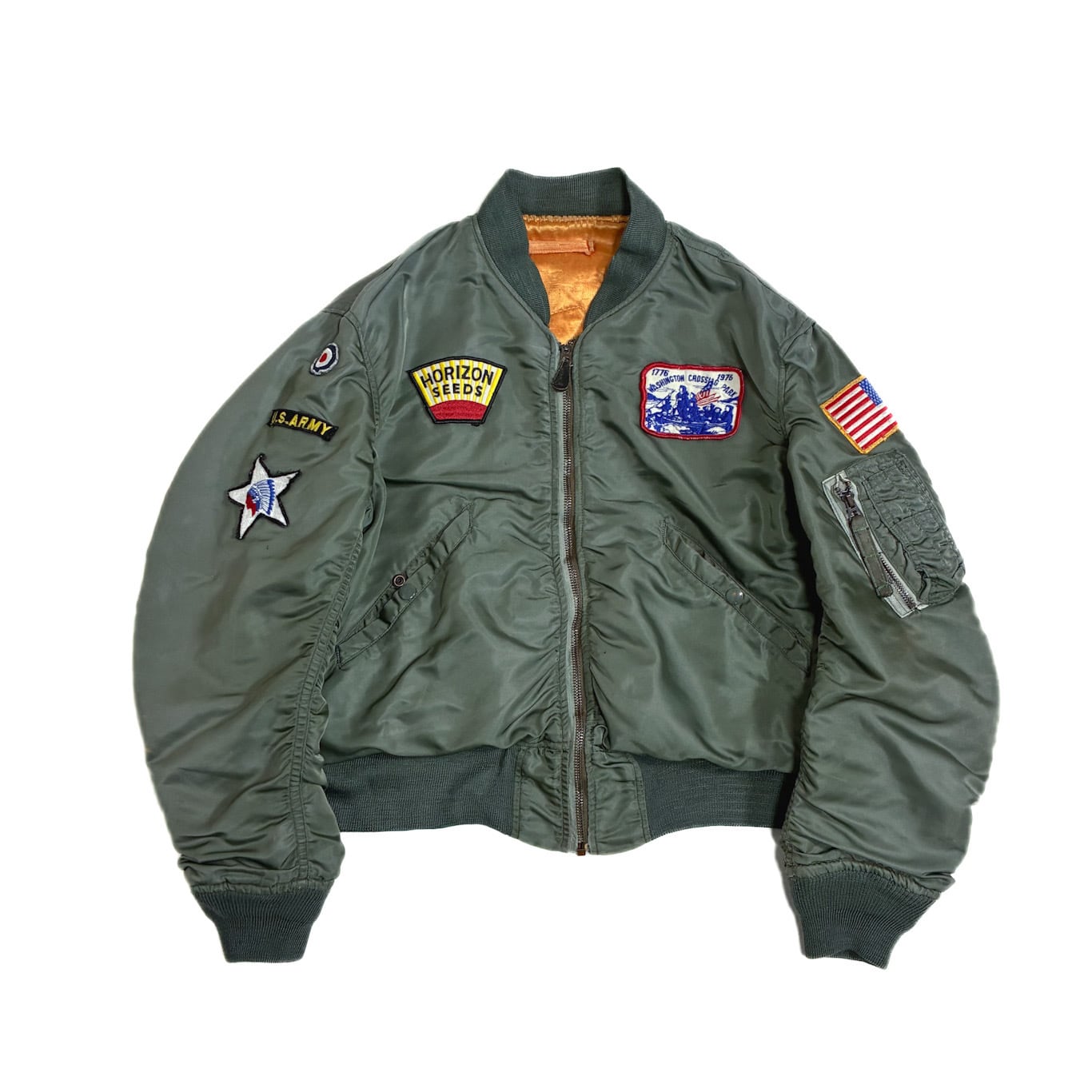 40年代　米軍　ミリタリー　ビンテージワッペン　フライトジャケット　A−2 40年代 米軍 ビンテージワッペン A−2 フライトジャケット 40年代 米軍