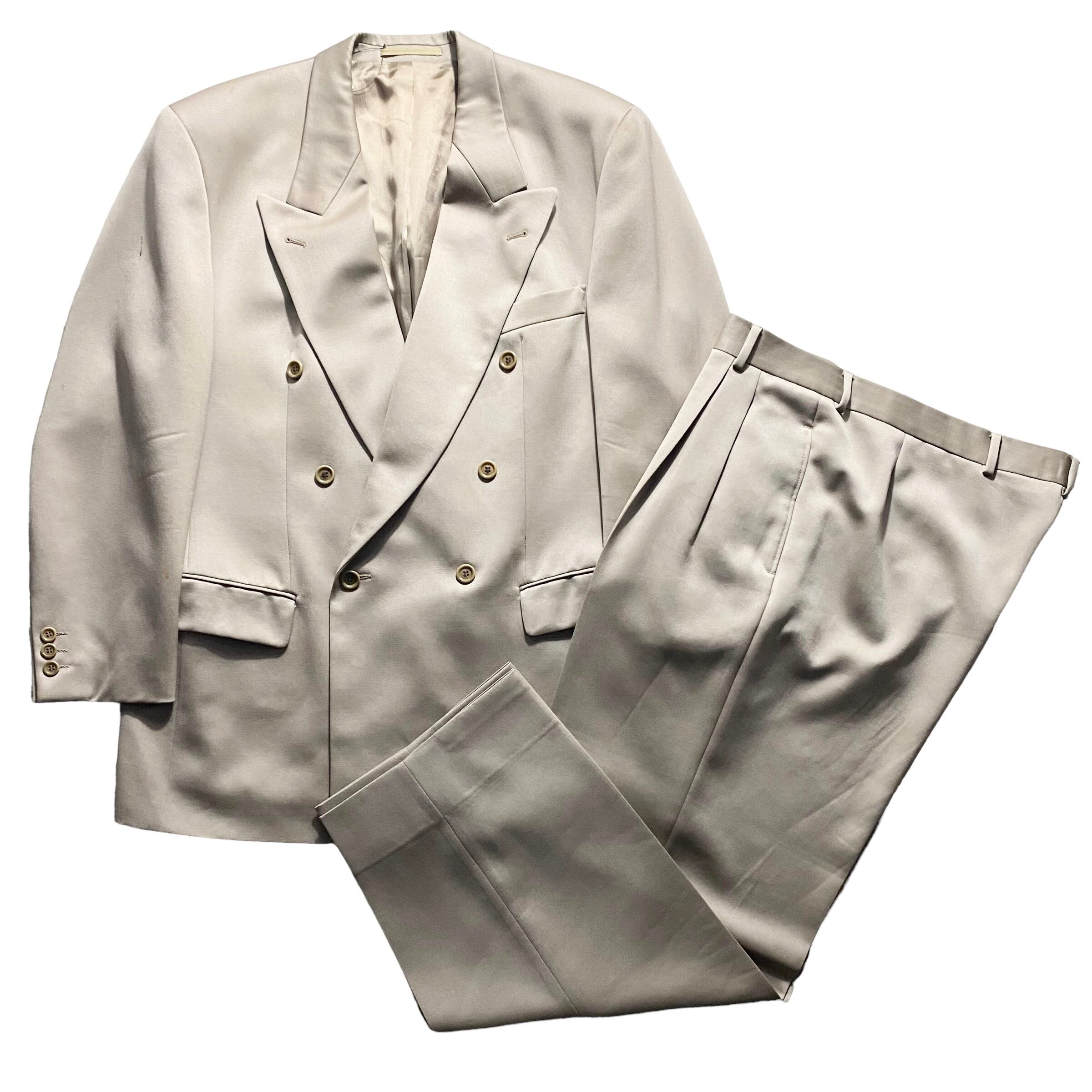 vintage HUGO BOSS double breasted suits set-up “AL CAPONE” | NOIR