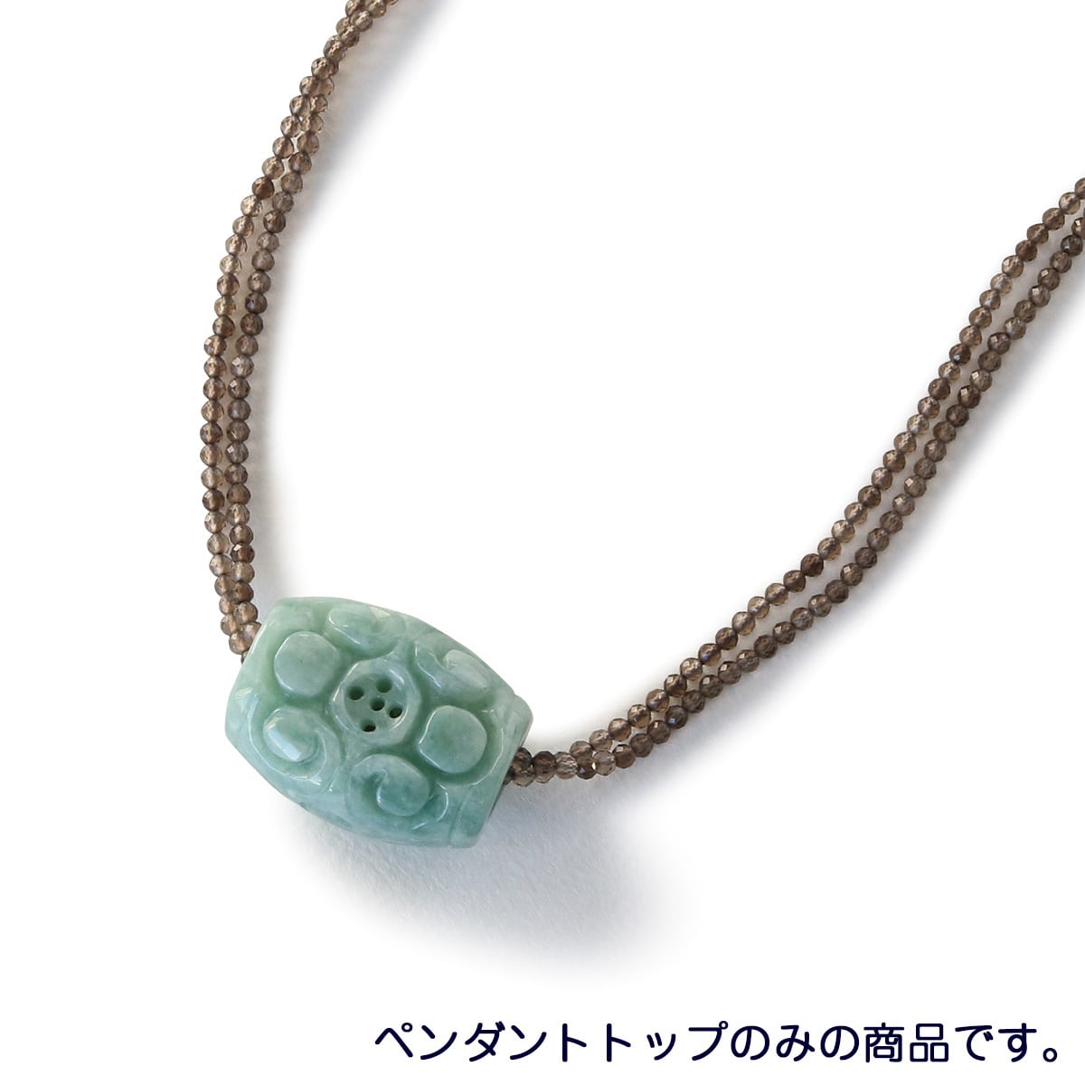 本翡翠　如来様　k18ペンダントトップ 本翡翠如来様k18ペンダントトップ