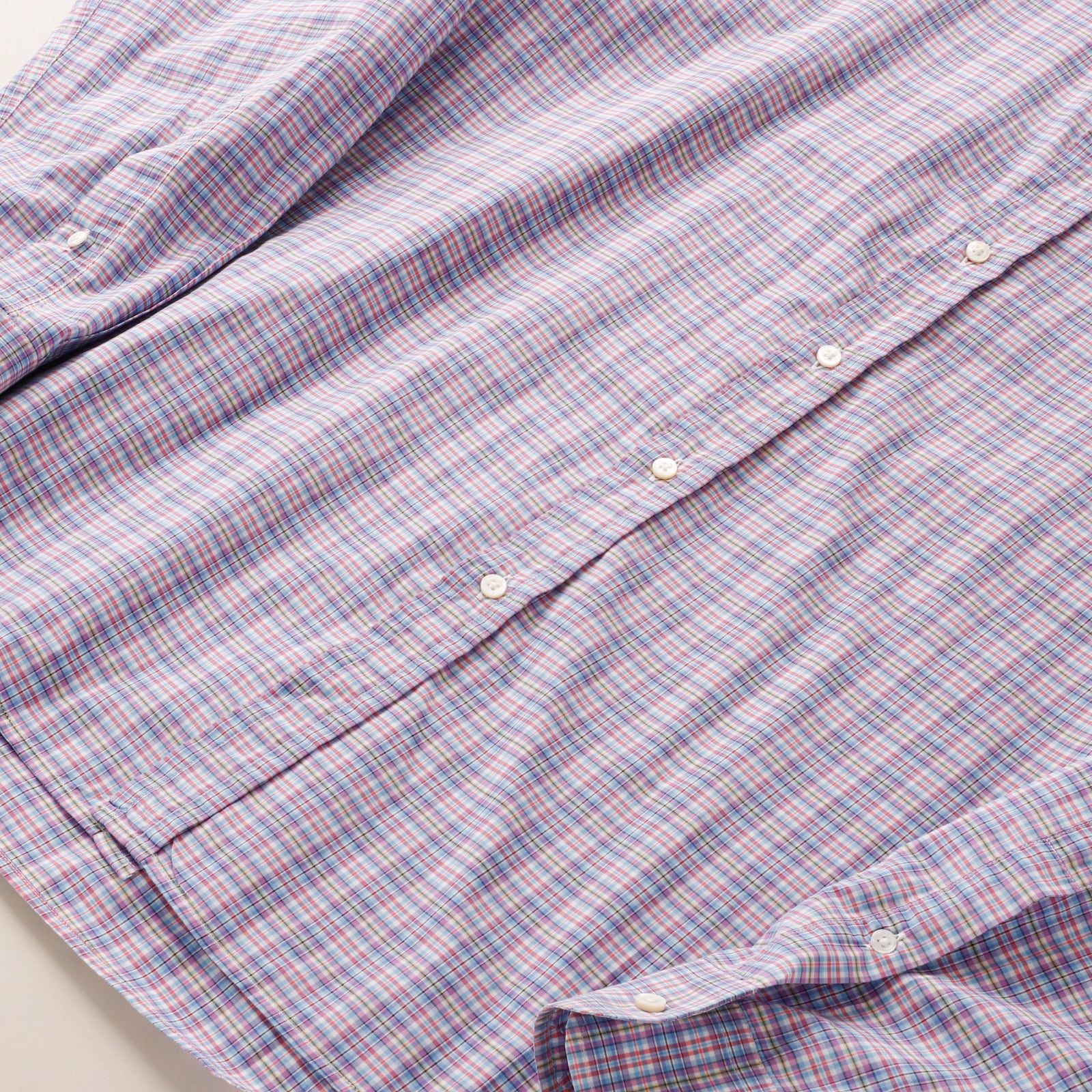 未使用】Ralph Lauren Purple Label special cotton check shirt made