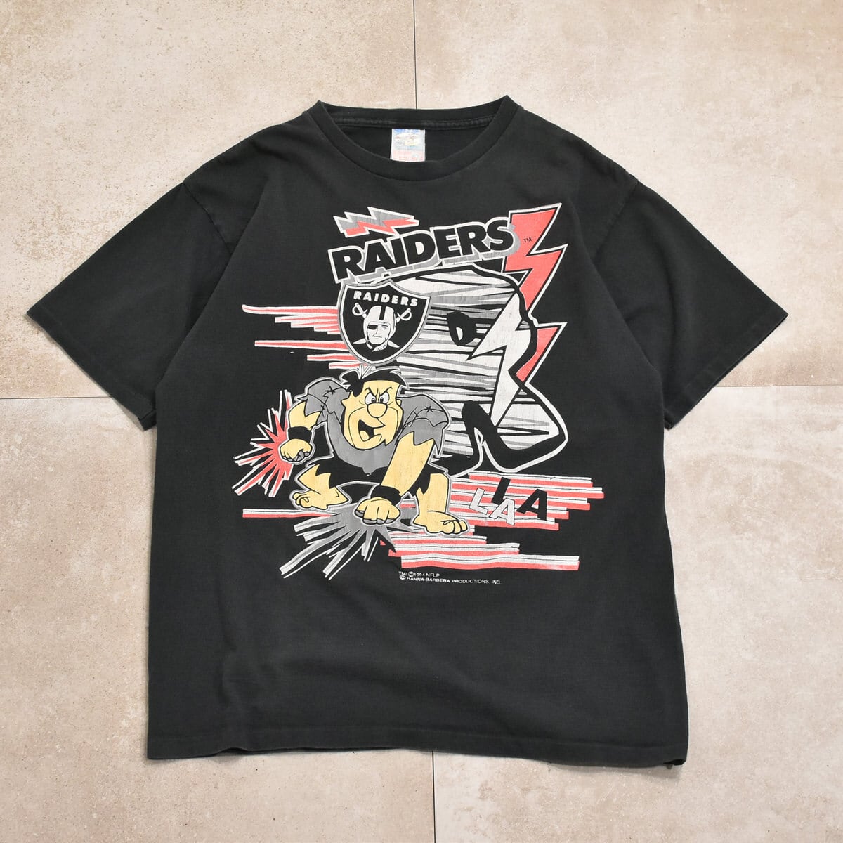 レア 90's USA製 フリントストーン Tシャツ グレー L ハンナバーベラ