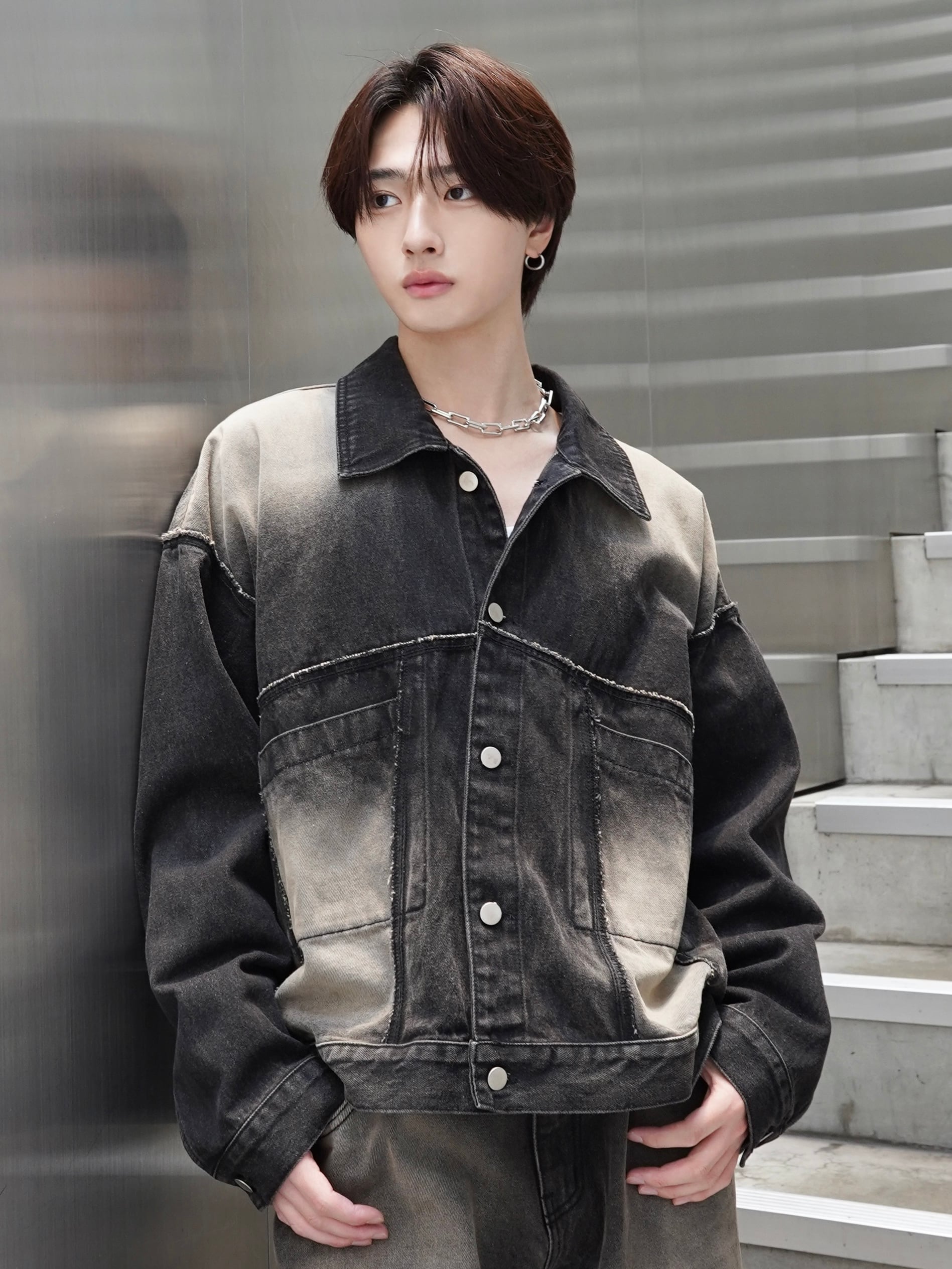ALUDE SELECT】vintage wash denim jacket | 【ALUDE】韓国メンズ