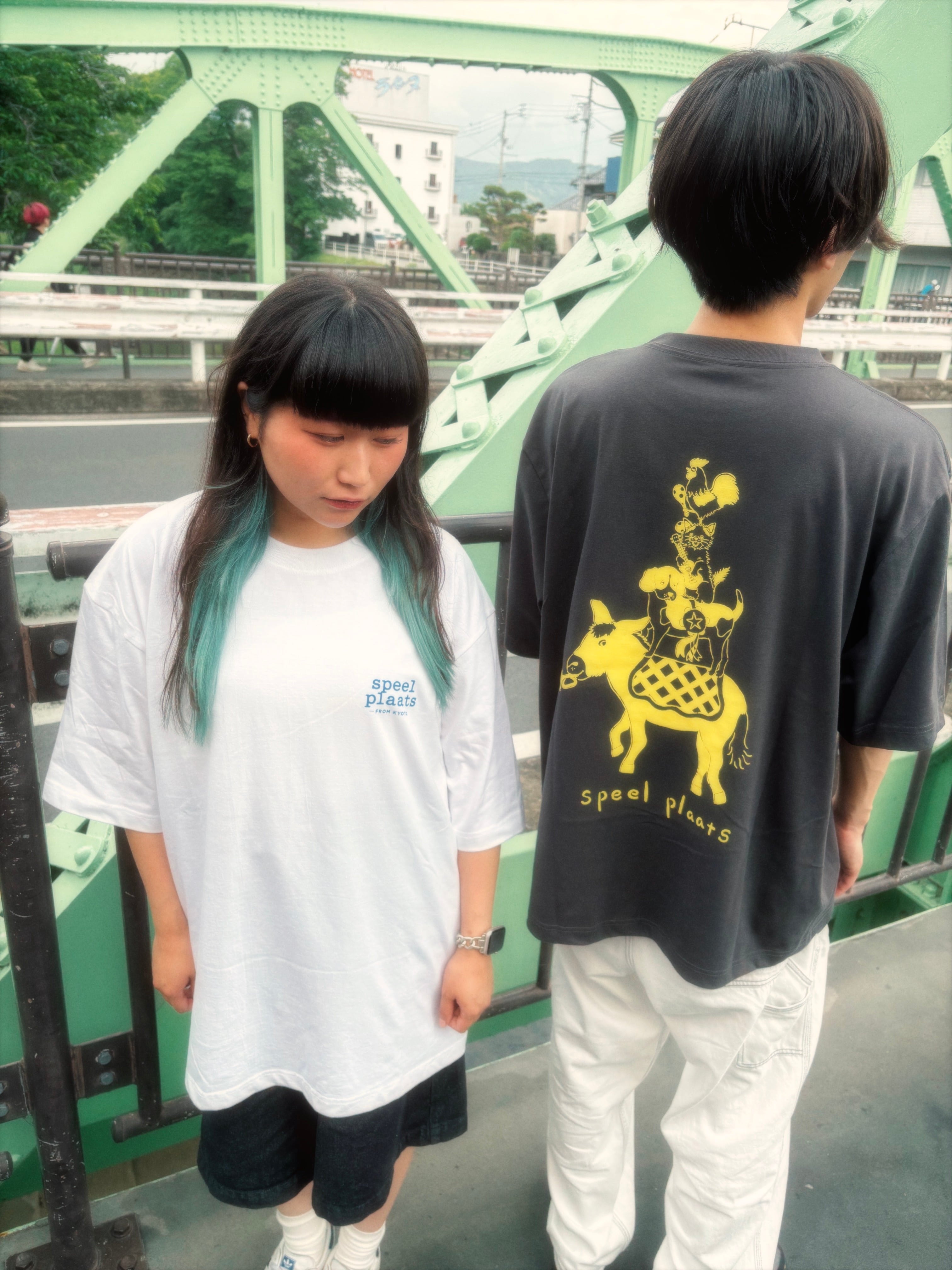 ブレーメンの音楽隊Tシャツ(スミクロ) | speelplaats online shop