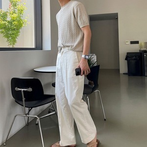 ニットジャガードTシャツ　MT0080222