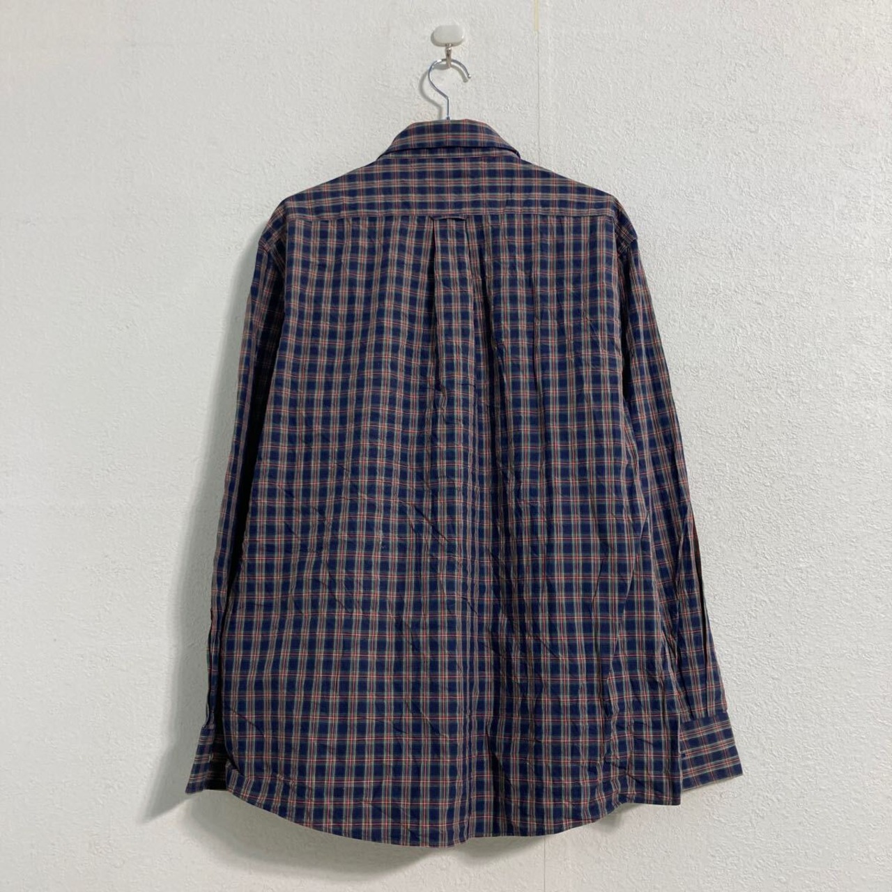 TOMMY HILFIGER 長袖 チェックシャツ XL ネイビー レッド グリーン 