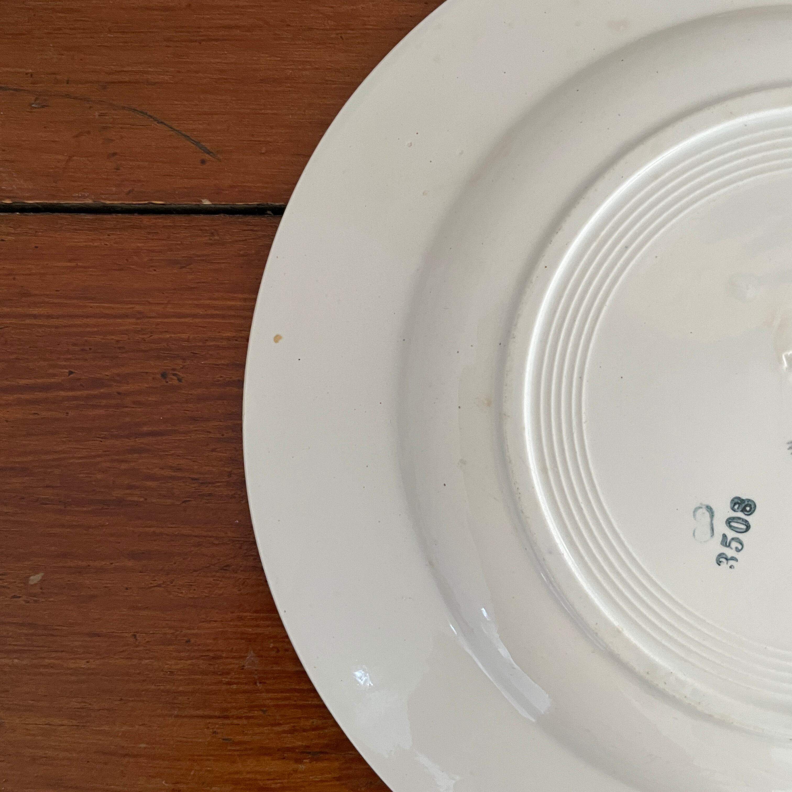 Saint Amand Flower Hand Painted Plate For Dessert/サンタマン窯