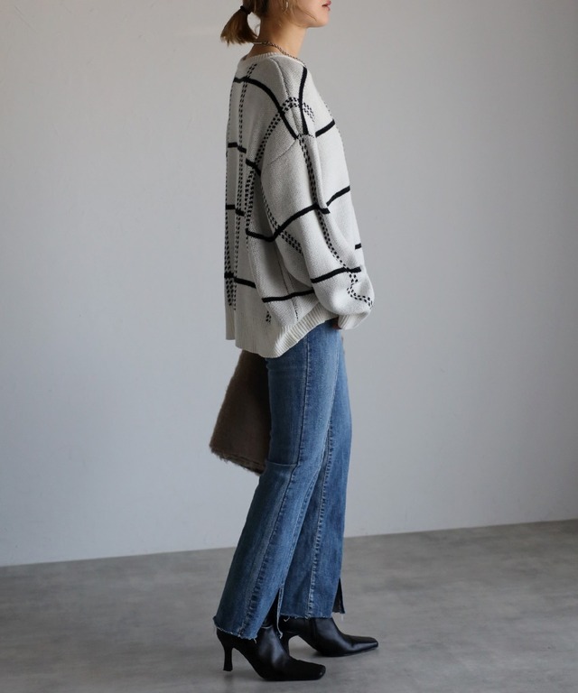 ウィンドペンチェックプルオーバー