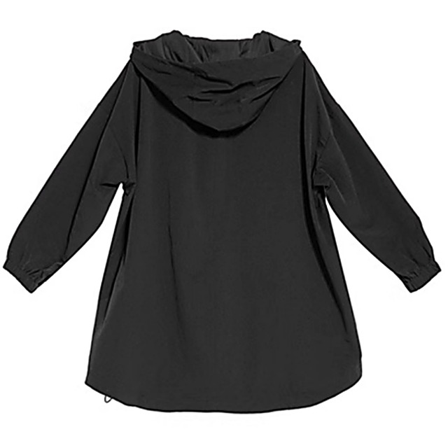 Diagonal zip hoodie blouson C0097