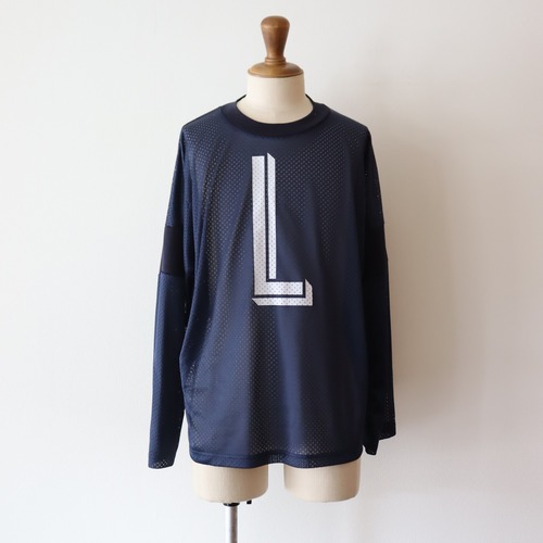 Gurank " Long sleeve mesh t-shirts ( NAVY )"