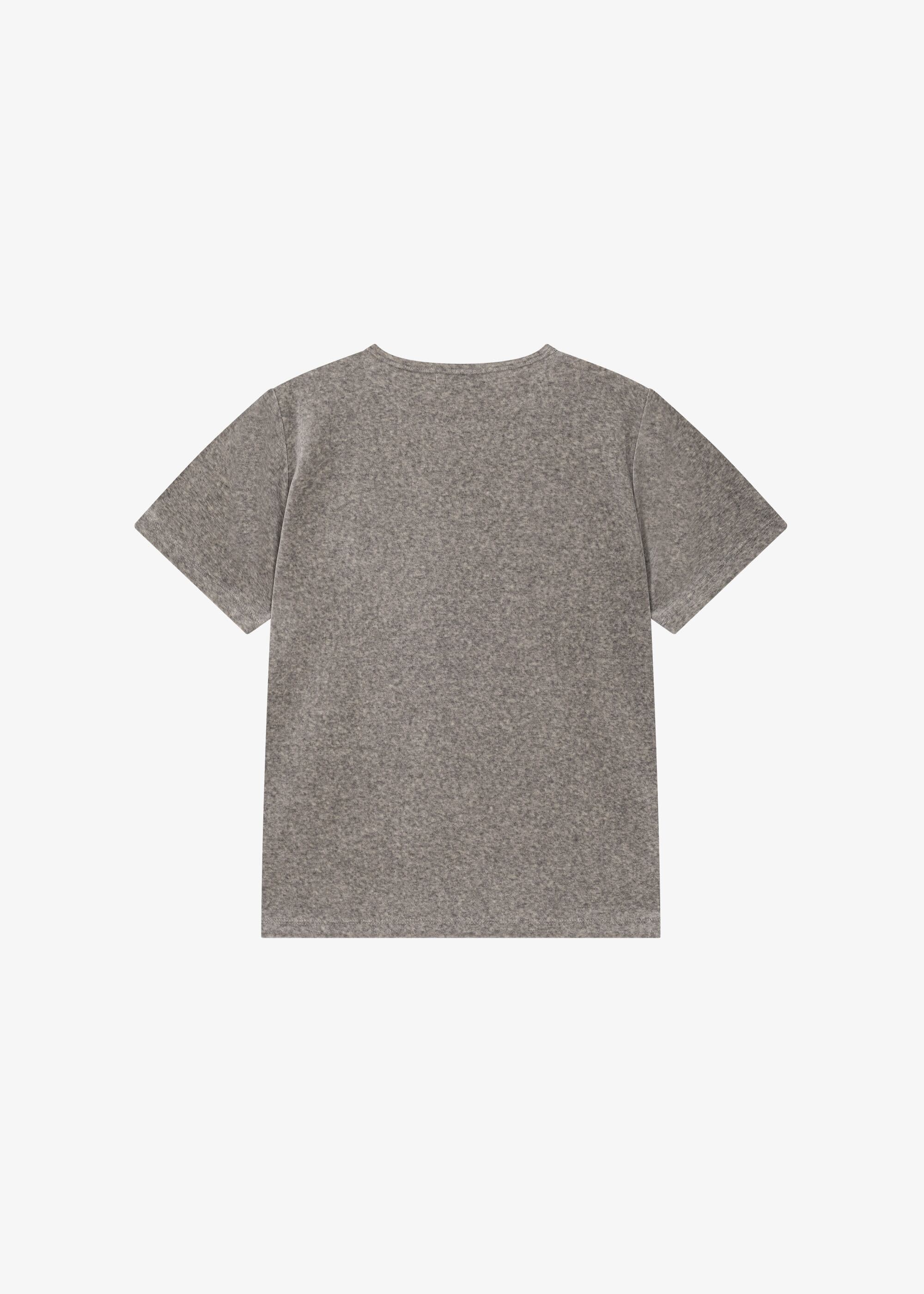 GROVE] VELOUR T-SHIRT [MELANGE] 正規品 韓国ブランド 韓国
