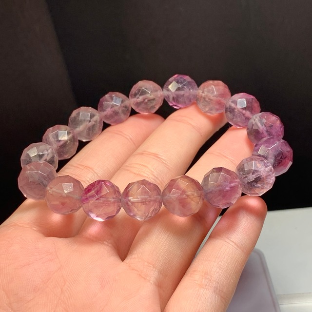 限定1本！レアカラー！ピンクパープルフローライトブレスレット