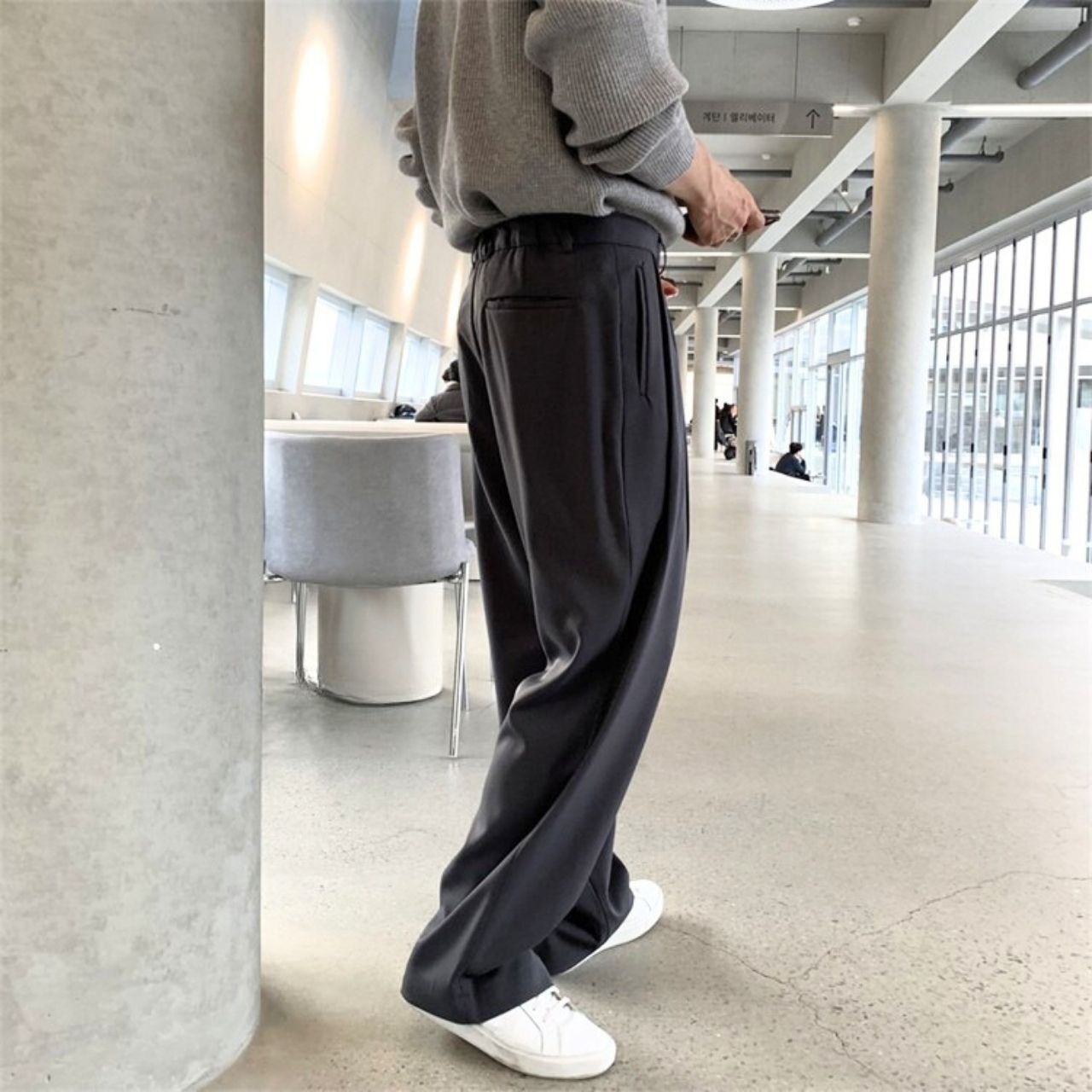 ダブルプリーツベーシックパンツ　1156