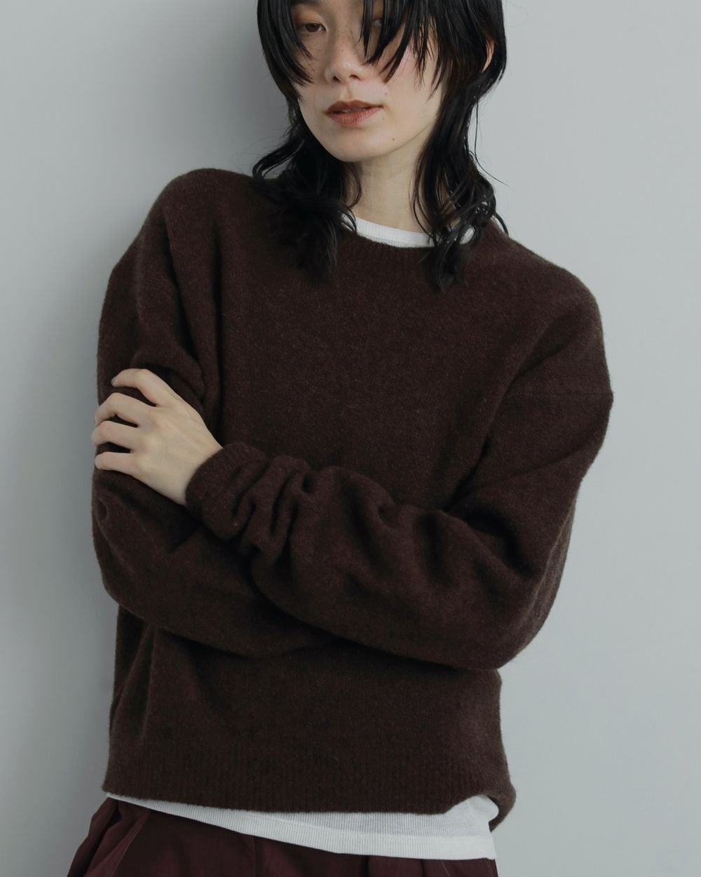 anuke 】Layered Scarf Knit | valance 福井｜レディース セレクト