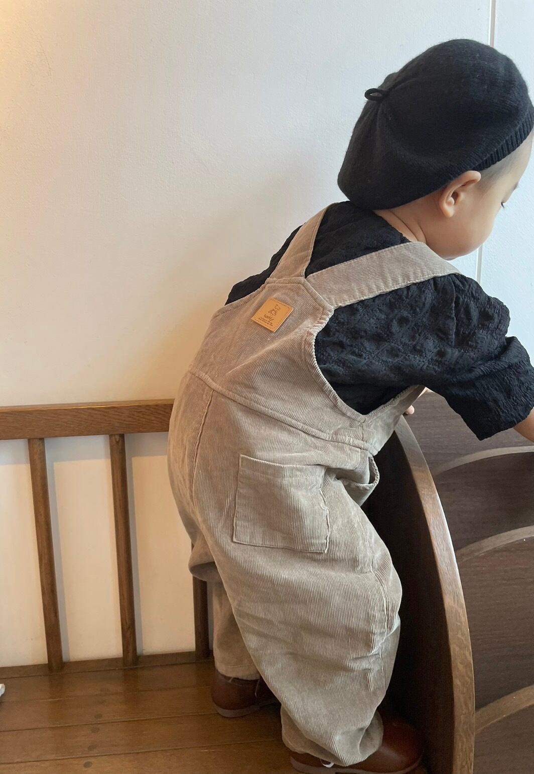 【即納】corduroy suspender pants // onu