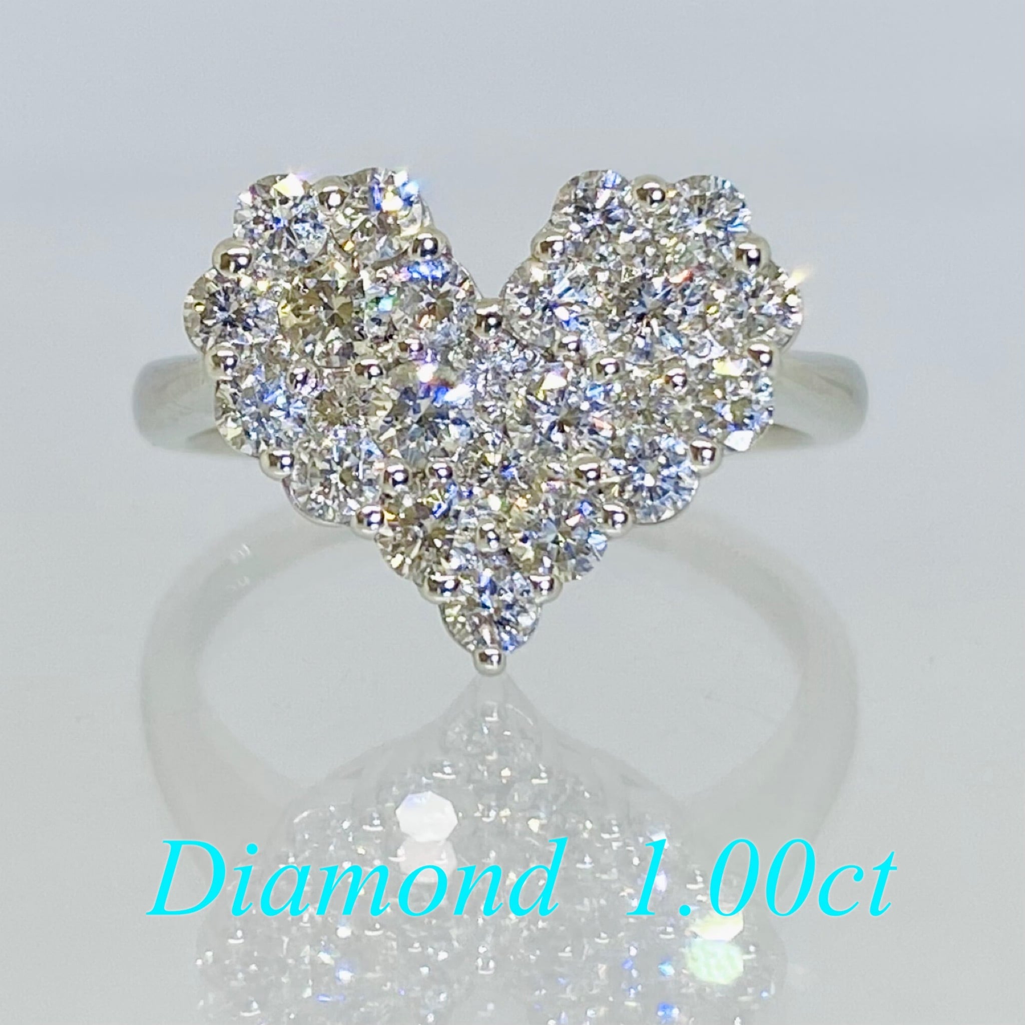 天然ダイヤモンド 1.00ct プラチナ ネックレス フラワーモチーフ