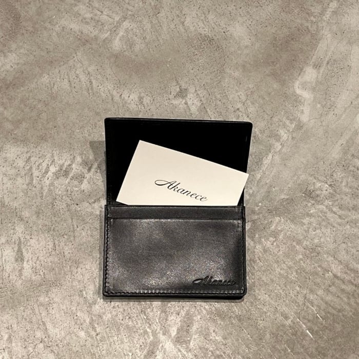 栃木レザー】本革通しマチ名刺入れ（50枚収納可能）〈Leather Business