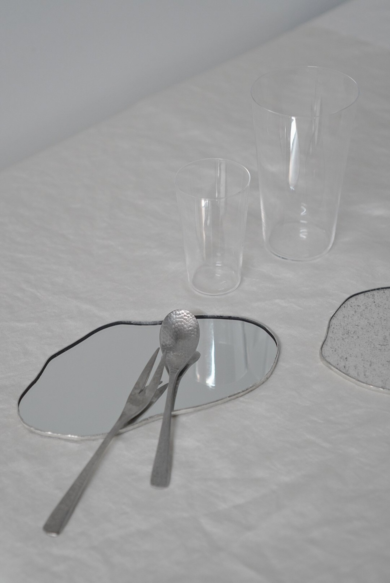 PUDDLE MIRROR PLATE / W158×H90 / LEATHER
