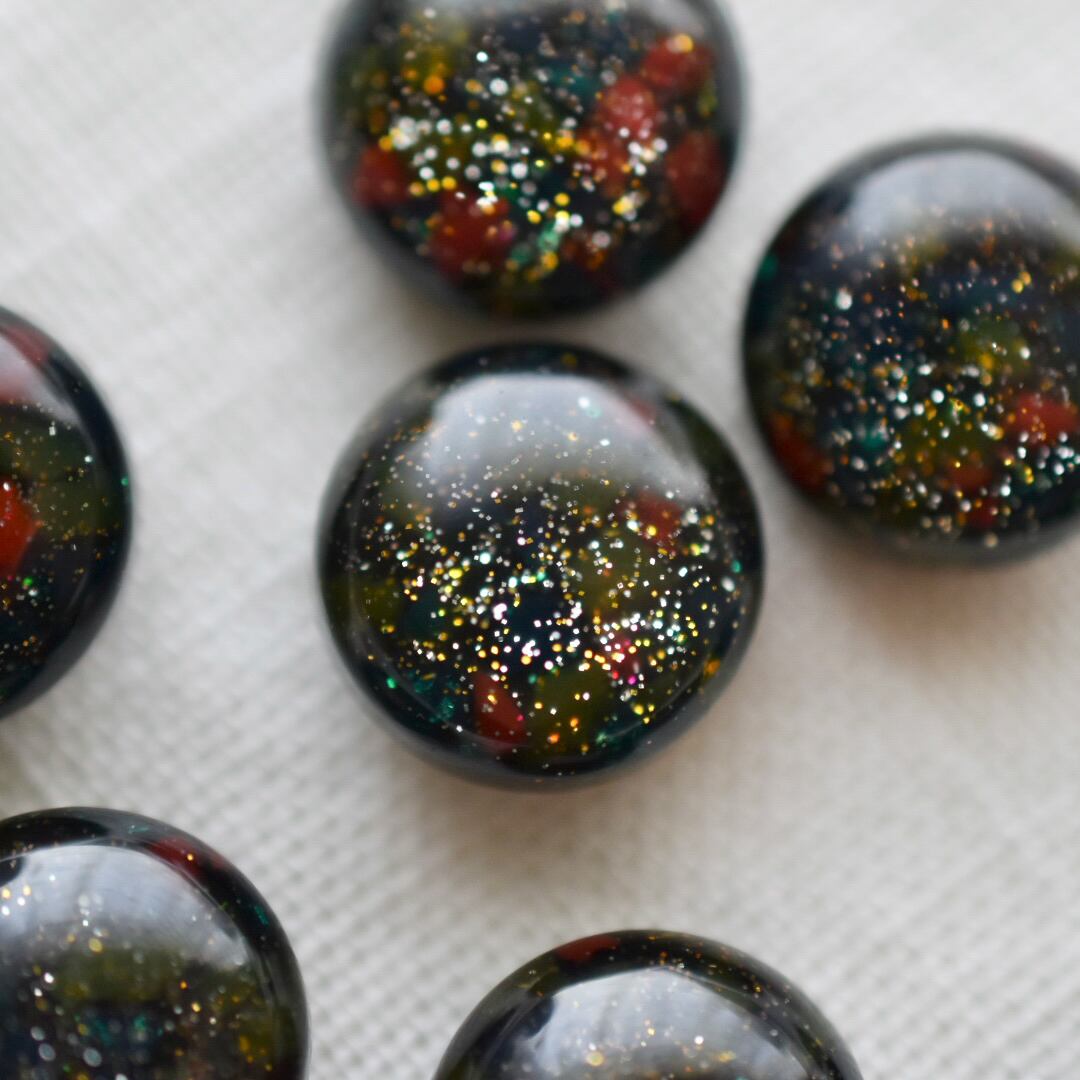 カラフルグリッター×クリアブラック 13㎜